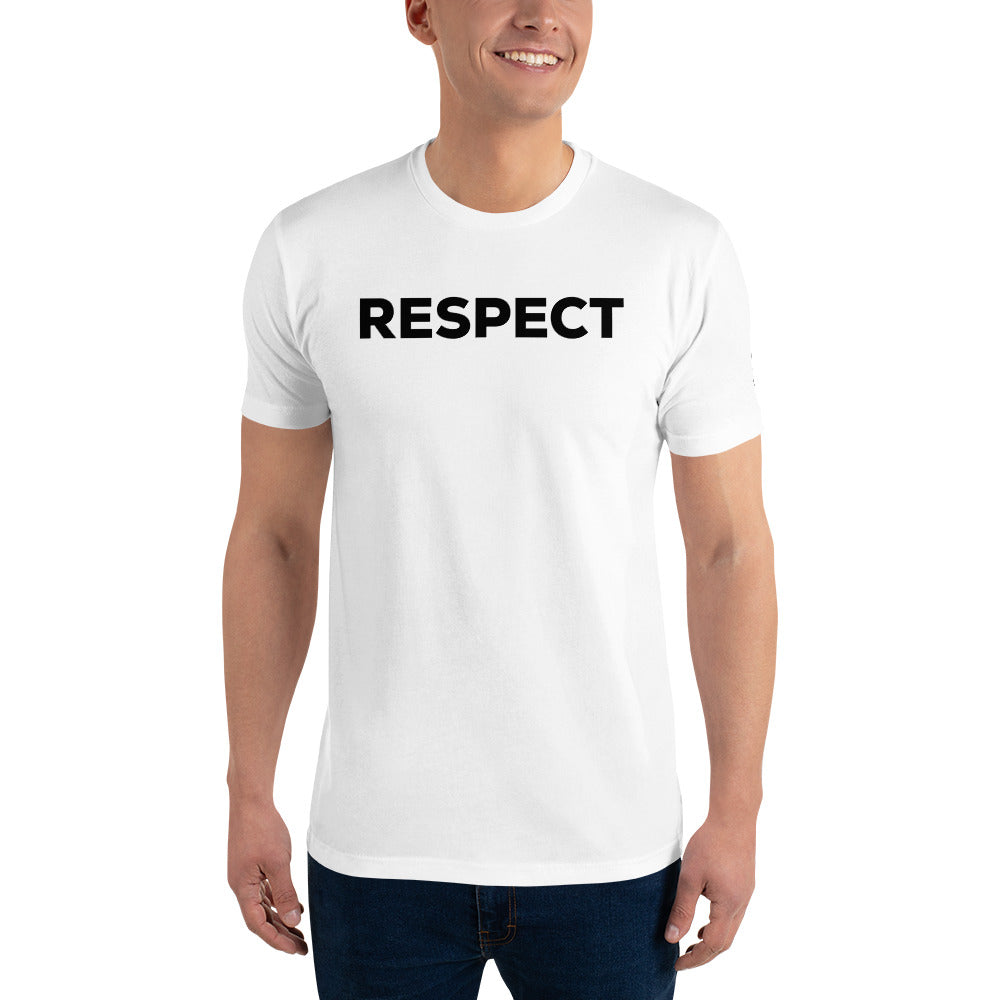 INMATE Respect T-shirt bianca a maniche corte con logo