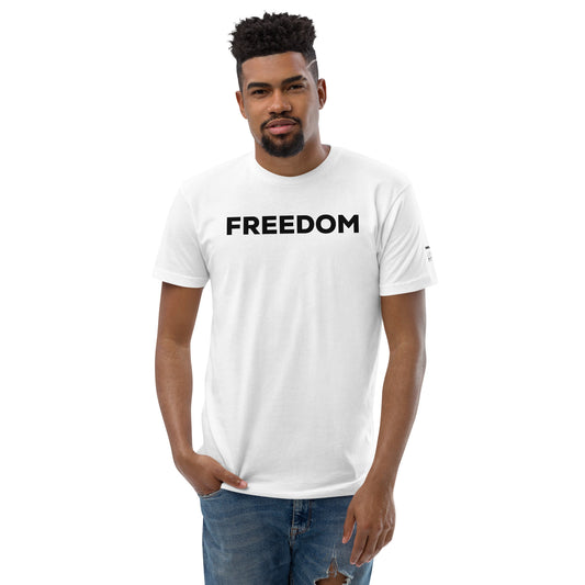 INMATE Freedom T-shirt bianca a maniche corte con logo