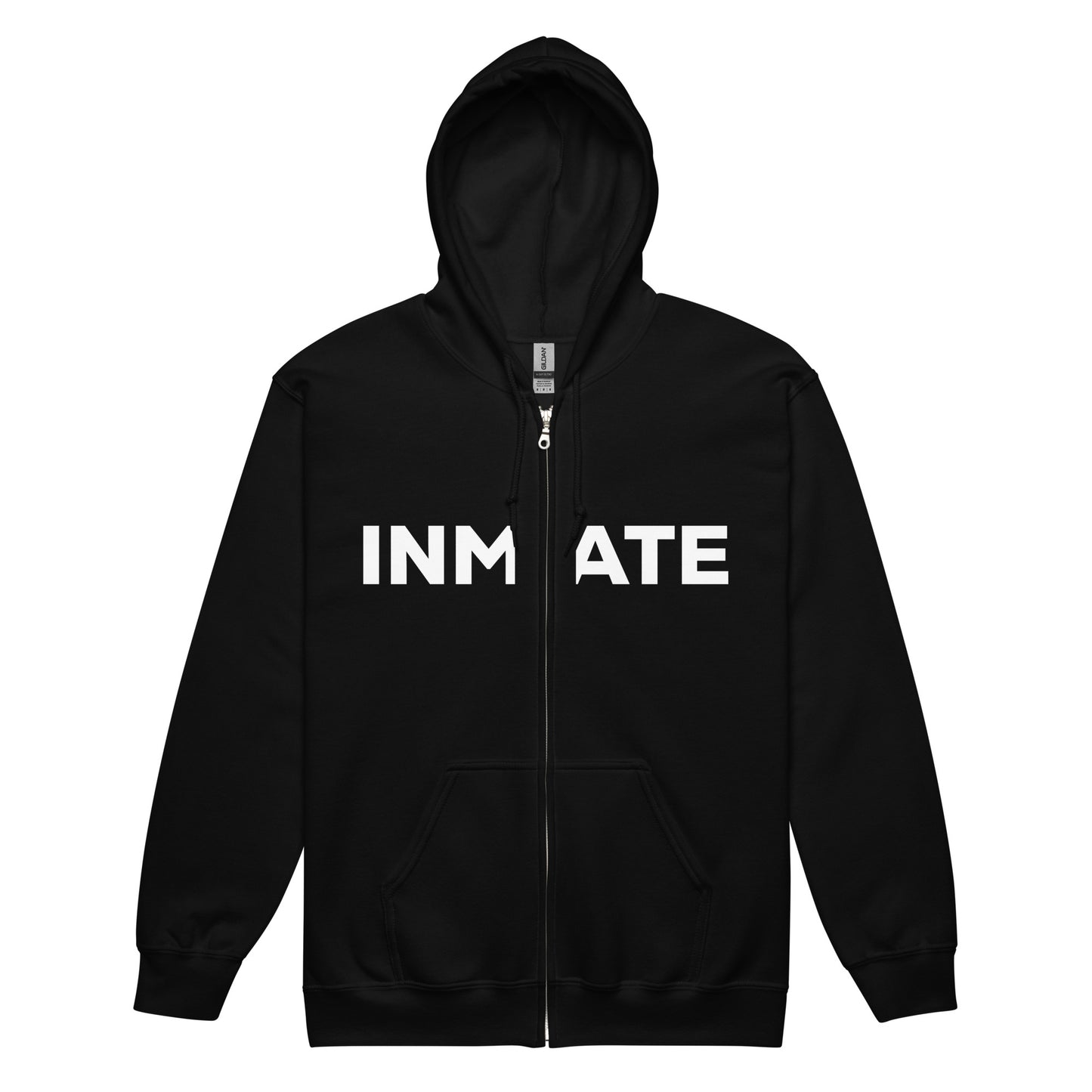 INMATE Felpa con cappuccio e zip misto pesante unisex