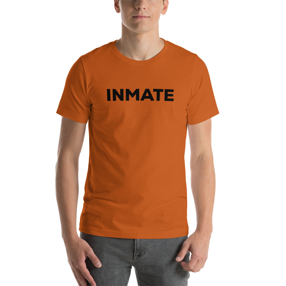 INMATE Prisoner Maglietta unisex con logo