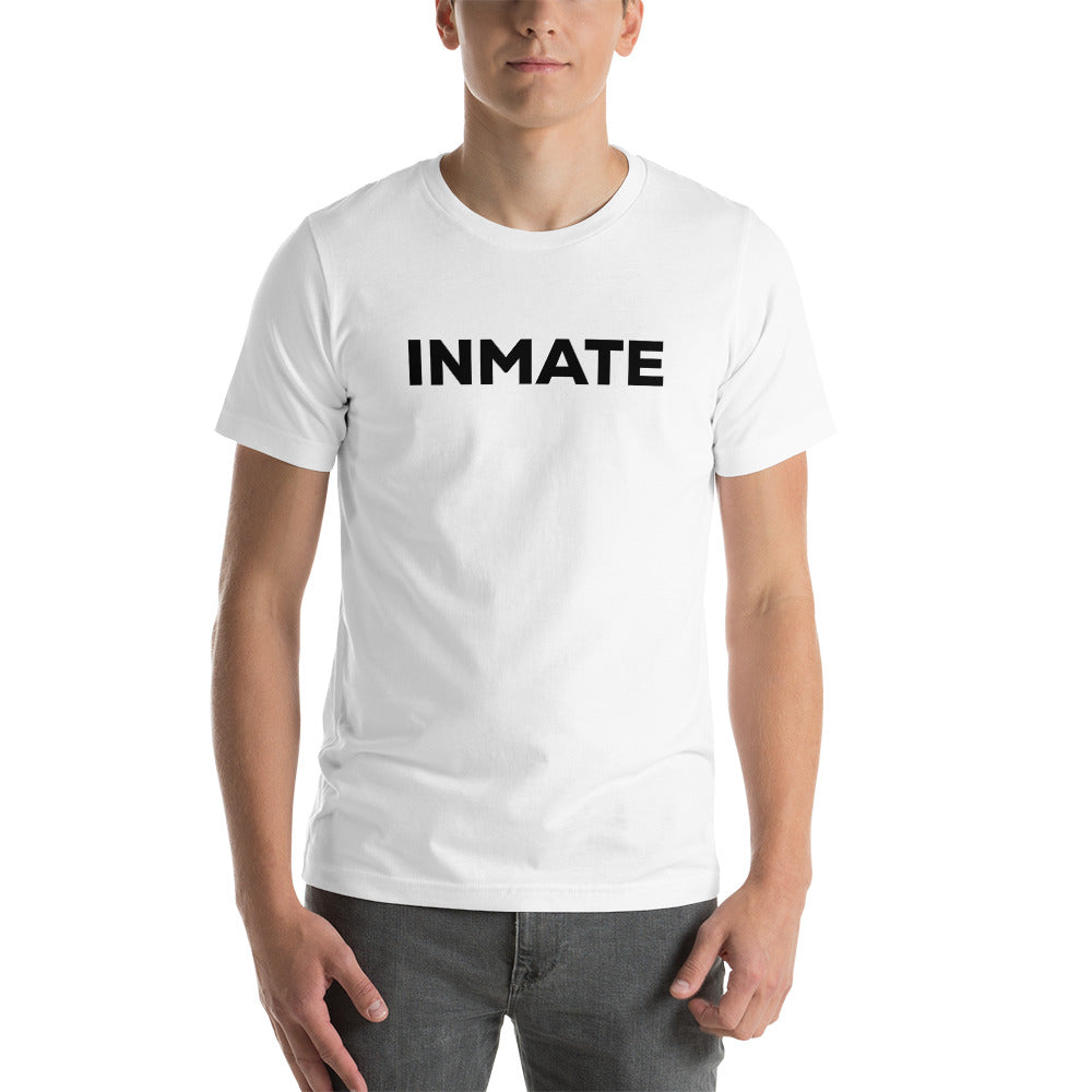 INMATE Prisoner Maglietta unisex con logo